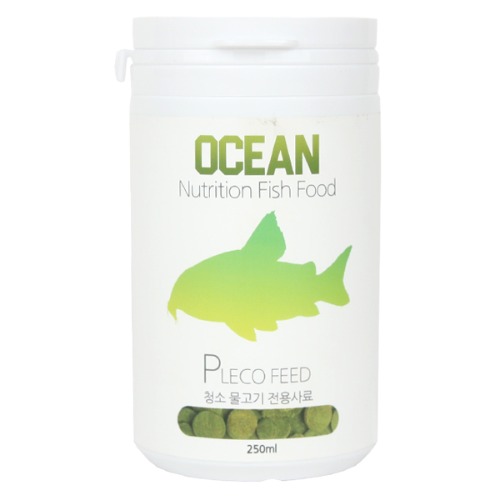 오션 플레코 청소물고기 전용 사료 250ml (코리 사료)